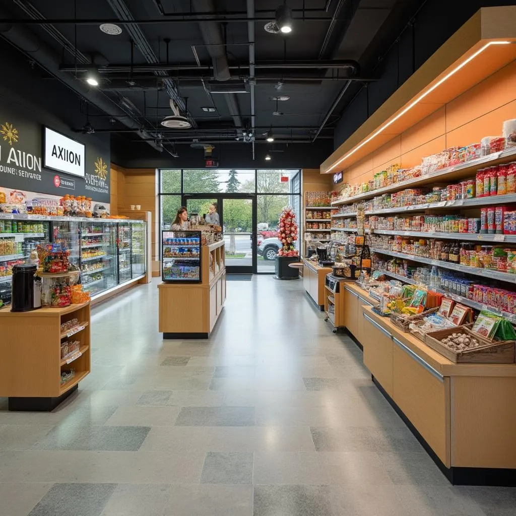 Interior de tienda de conveniencia